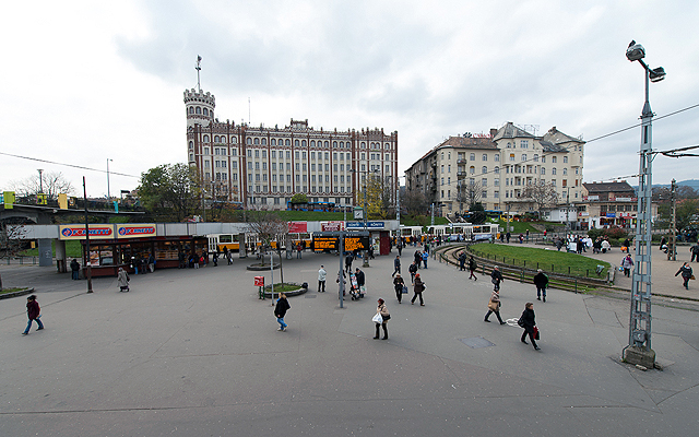 The Széll Kálmán tér at the end of 2014, prior to the work activities