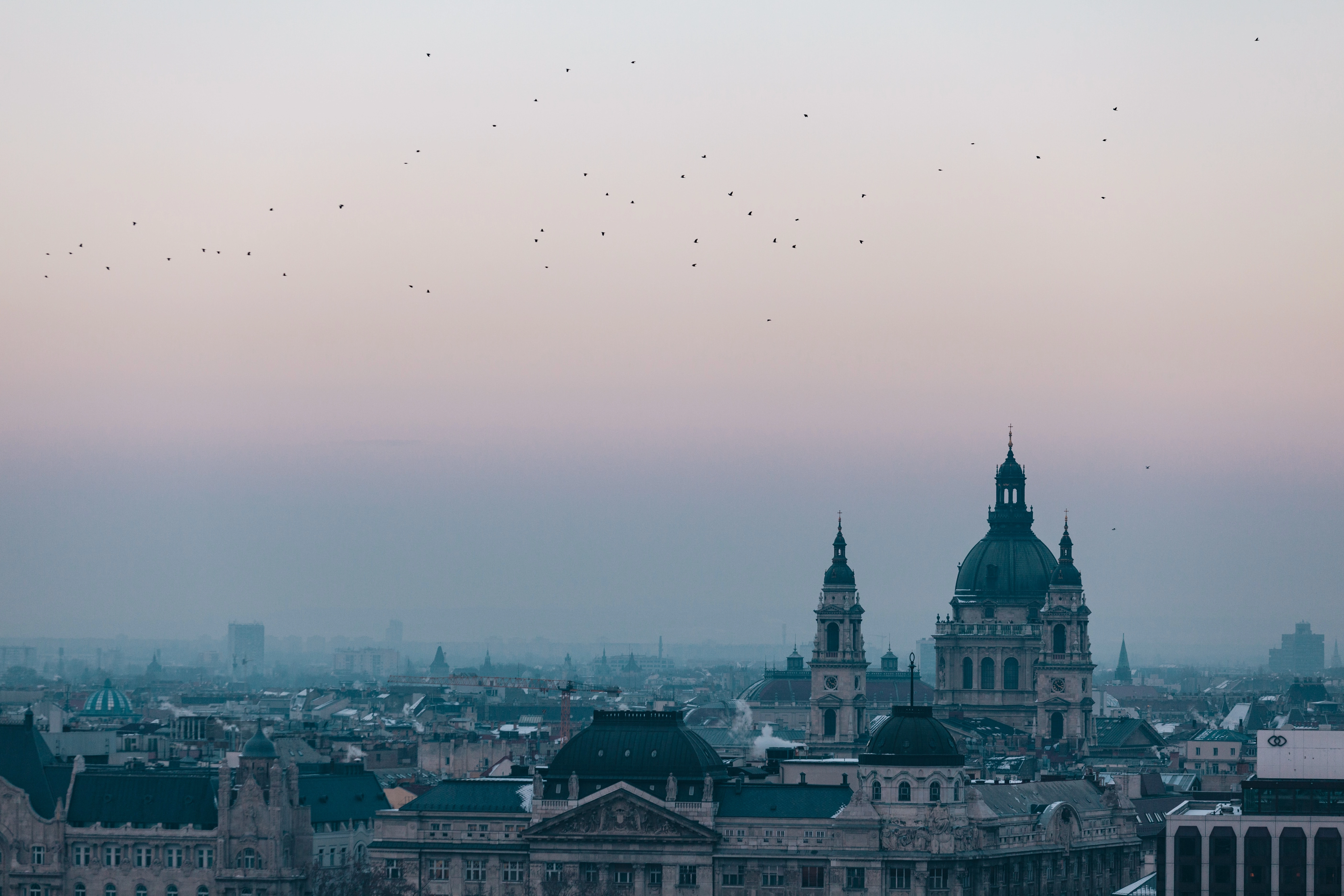 Reggeli budapesti városkép.