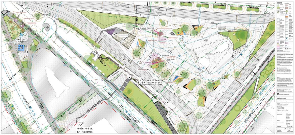 Széll Kálmán tér fatelepítés helyszínrajz