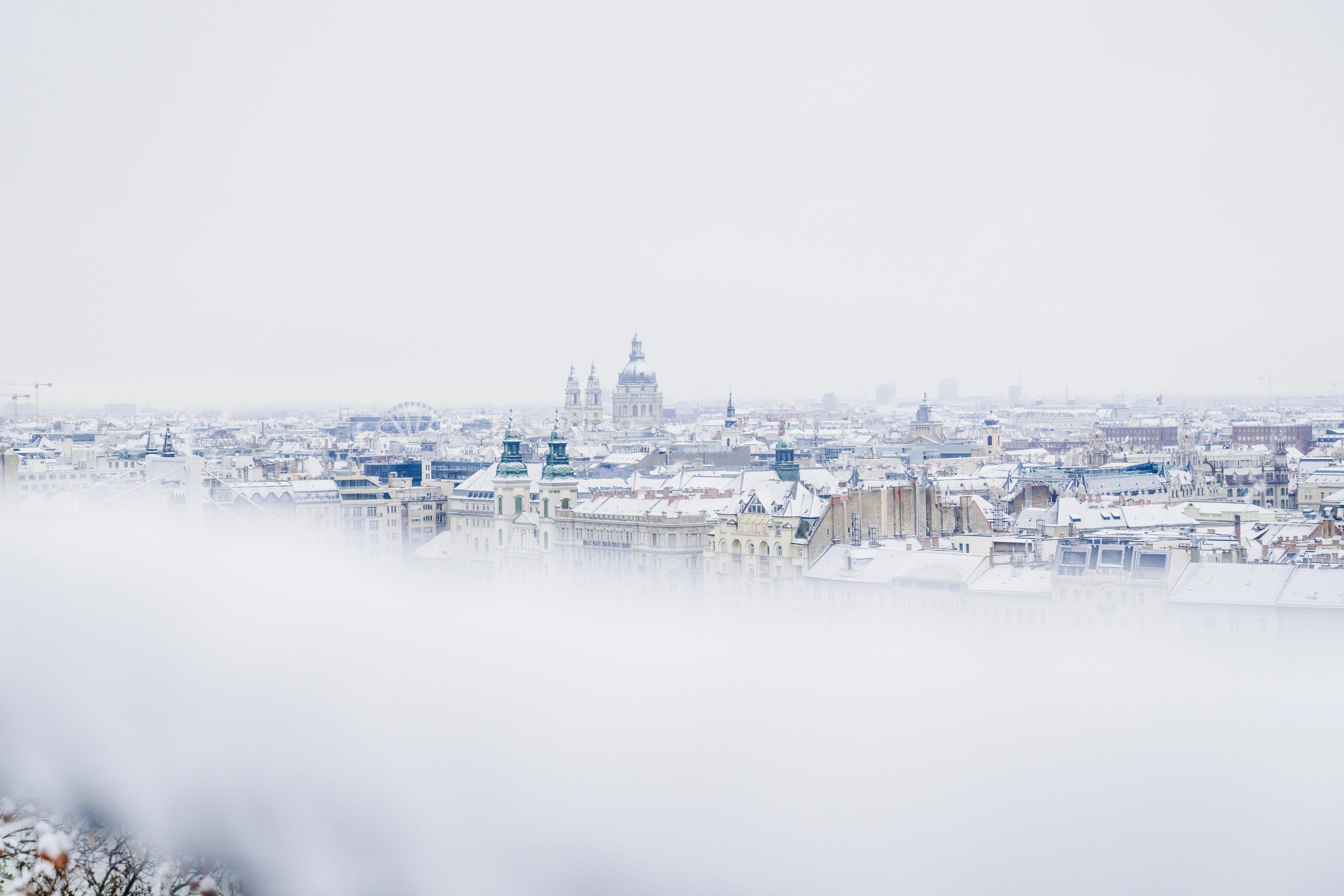 behavazott budapesti látkép