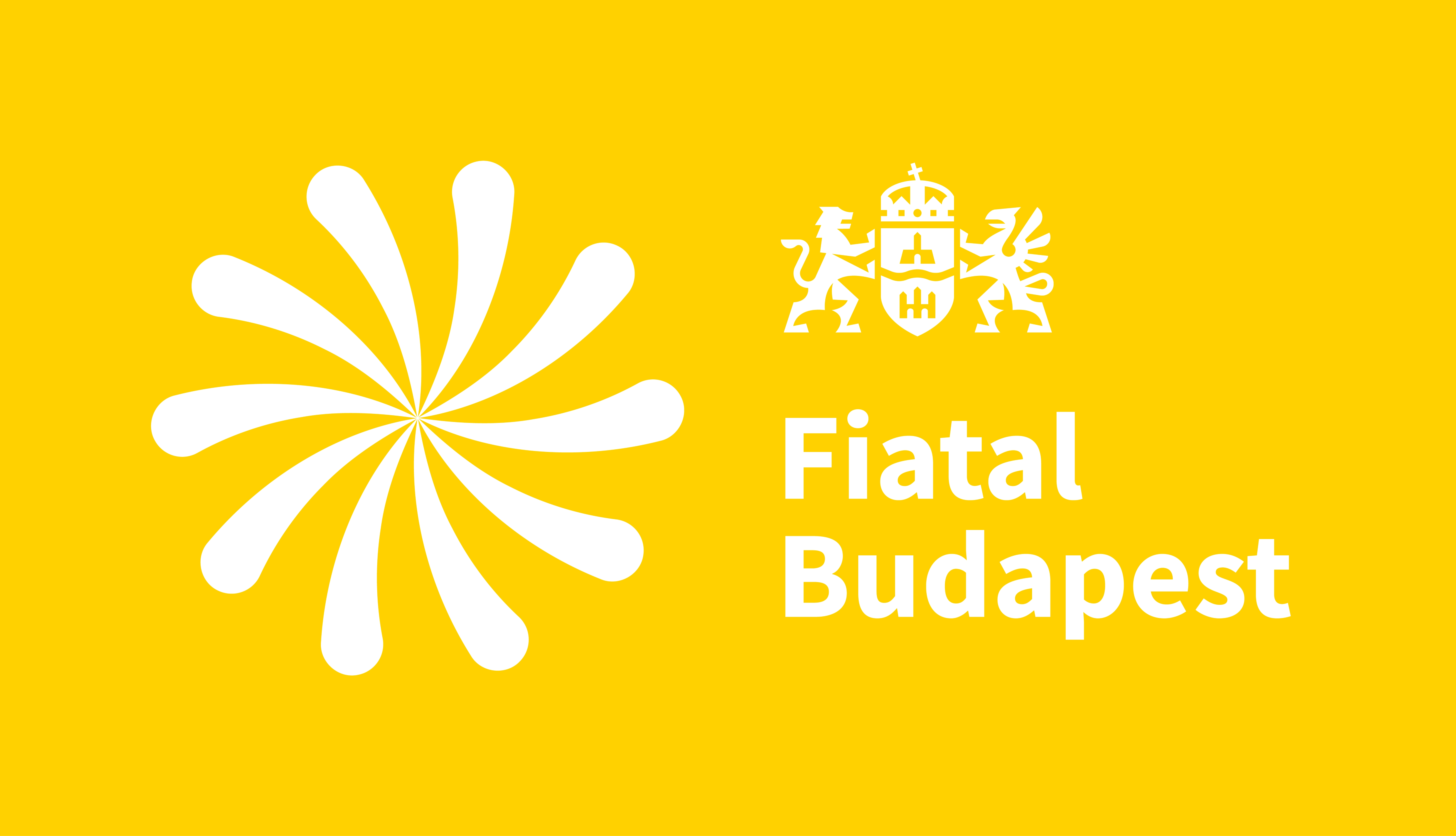Fiatal Budapest logó inverz