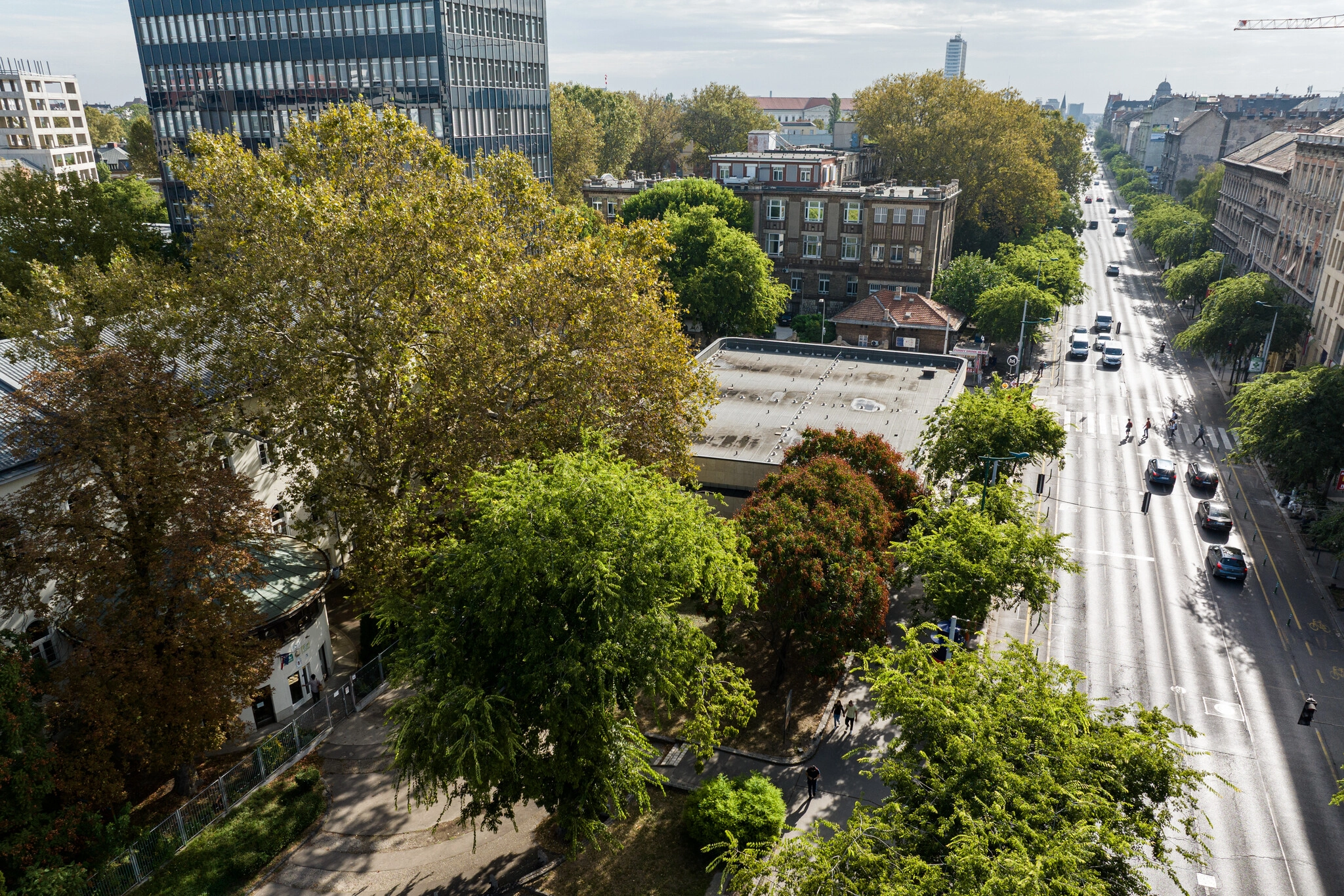 2023.09.22. Légifelvételek az Üllői út Kálvin tér és Határ út közötti szakaszáról.